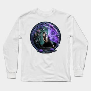 Night Fairy Butterfly Long Sleeve T-Shirt